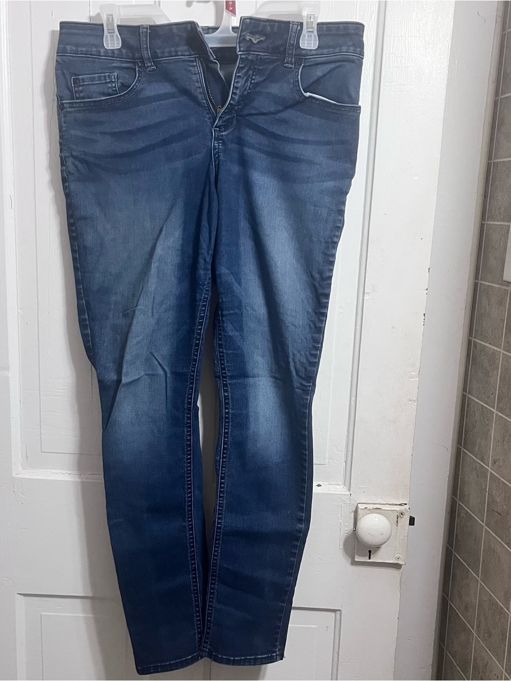 Lee Riders Mid Rise Skinny Jeans - Dark Blue